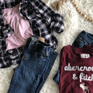 **bundle** A&F kids 2 outfits